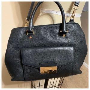 Michael Kors black leather crossbody